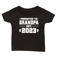 Product Promoted to Grandpa Est 2023 Classic Baby Crewneck T-shirt