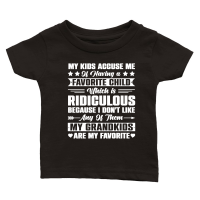 Product My Grandkids Are My Favorite Child Grandpa Grandma Classic Baby Crewneck T-shirt