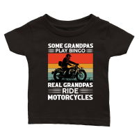 Product Some Grandpas Play Bingo Real Grandpas Ride Motorcycles Classic Baby Crewneck T-shirt