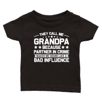 Product They Call Me Grandpa Because Partner In Crime Classic Baby Crewneck T-shirt