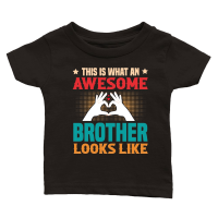 Product This Is What An Awesome Brother Looks Like Classic Baby Crewneck T-shirt