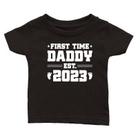 Product First Time Daddy Est 2023 Classic Baby Crewneck T-shirt