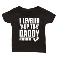 Product I Leveled Up To Daddy Classic Baby Crewneck T-shirt
