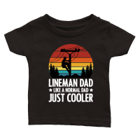 Product Lineman Dad Like a Normal Dad just Cooler Classic Baby Crewneck T-shirt