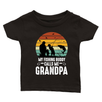 Product My Fishing Buddy Calls Me Grandpa Classic Baby Crewneck T-shirt