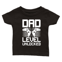 Product Dad Level Unlocked Gamer Dad Classic Baby Crewneck T-shirt