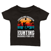 Product Father And Daughter Hunting Buddies For Life Classic Baby Crewneck T-shirt