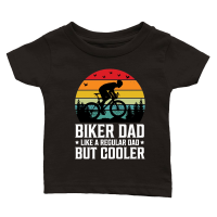 Product Biker Dad Like a Regular Dad But Cooler Classic Baby Crewneck T-shirt