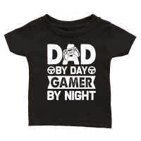 Product Dad By Day Gamer By Night Classic Baby Crewneck T-shirt