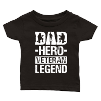 Product Dad Hero Veteran Legend Classic Baby Crewneck T-shirt