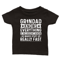 Product Grandad Know Everything Grandpa Classic Baby Crewneck T-shirt
