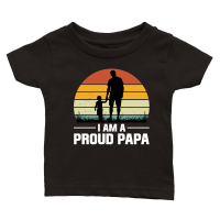 Product I Am A Proud Papa Classic Baby Crewneck T-shirt