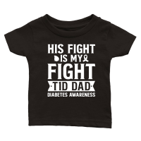 Product T1D Dad Diabetes Awareness Classic Baby Crewneck T-shirt