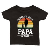 Product World's Best Papa Ever Classic Baby Crewneck T-shirt