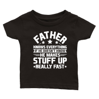 Product Father Knows Everything Classic Baby Crewneck T-shirt