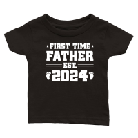 Product First Time Father Est 2024 Classic Baby Crewneck T-shirt