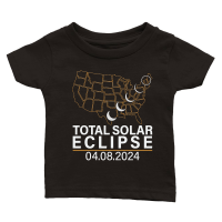 Product America Totality Spring 4.08.24 Total Solar Eclipse 2024 Classic Baby Crewneck T-shirt