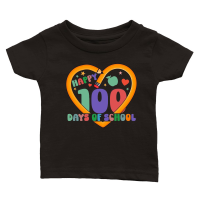 Product Unique 100 Days Of School Classic Baby Crewneck T-shirt