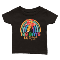 Product 100 Days Of School Rainbow Classic Baby Crewneck T-shirt
