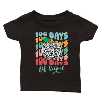 Product Retro 100 Days Of School Classic Baby Crewneck T-shirt