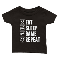 Product Eat Sleep Game Repeat Gaming Gamer Classic Baby Crewneck T-shirt