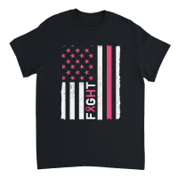 Product USA Flag Breast Cancer Awareness Unisex T-Shirt