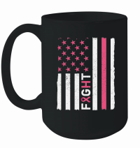 Product USA Flag Breast Cancer Awareness Mug