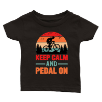 Product Keep Calm And Pedal On Cycling Classic Baby Crewneck T-shirt