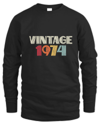 Product Vintage 1974 Birthday Unisex Sweatshirt