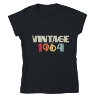 Product Vintage 1964 Birthday Classic Womens Crewneck T-shirt