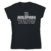 Product Abibliophobia Book Lover Reading Classic Womens Crewneck T-shirt