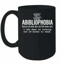 Product Abibliophobia Book Lover Reading Mug