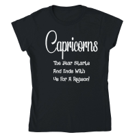Product Capricorn The Year Starts And Ends Classic Womens Crewneck T-shirt