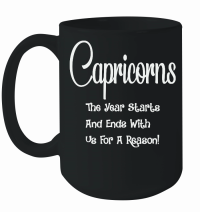 Product Capricorn The Year Starts And Ends Mug