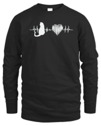 Product Cats Are My Lifeline Cat Heartbeat Unisex Sweatshirt
