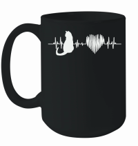 Product Cats Are My Lifeline Cat Heartbeat Mug