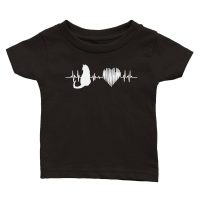 Product Cats Are My Lifeline Cat Heartbeat Classic Baby Crewneck T-shirt