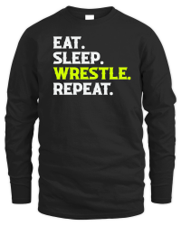 Product Eat Sleep Wrestle Repeat Shirt Wrestling Unisex Sweatshirt