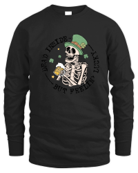 Product Dead inside but feelin lucky Unisex Sweatshirt