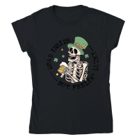 Product Dead inside but feelin lucky Classic Womens Crewneck T-shirt