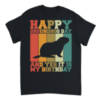 Product Happy Groundhog Day Birthday on 2nd February Retro Vintage T Shirt Unisex T-Shirt