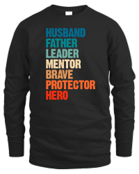 Product Husband Father Leader Funny Fathers Day Unisex Sweatshirt