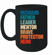 Product Husband Father Leader Funny Fathers Day Mug