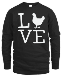 Product I Love Chickens T Shirt Funny Chicken Lover Unisex Sweatshirt
