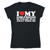 Product I love my girlfriend so please stay away from me Classic Womens Crewneck T-shirt