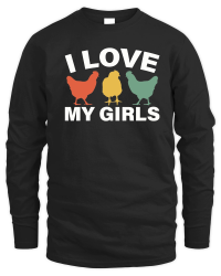 Product I Love My Girls Funny Chicken Unisex Sweatshirt