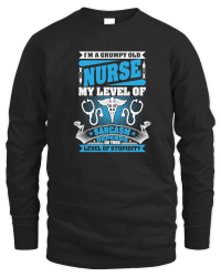 Product I'm a grumpy old Nurse my level of sarcasm depends on your level of stupidity Unisex Sweatshirt