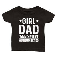 Product Girl Dad Officially Outnumbered Classic Baby Crewneck T-shirt