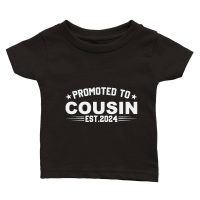 Product Promoted to cousin est.2024 Classic Baby Crewneck T-shirt