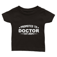 Product Promoted to doctor est.2024 Classic Baby Crewneck T-shirt